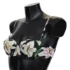 Dolce & Gabbana Women's Elegant Floral Print Bikini Top