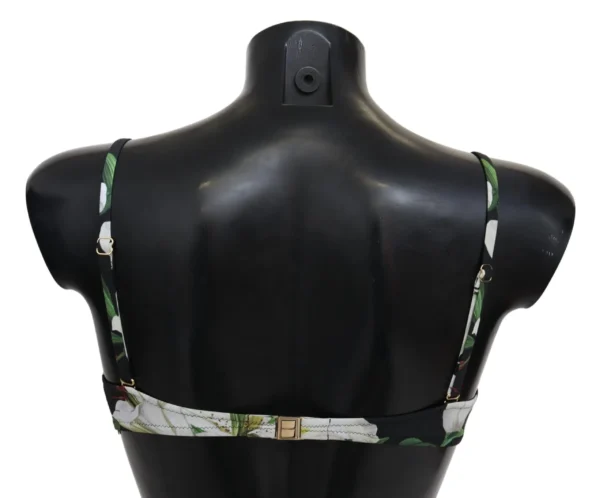 Dolce & Gabbana Women's Elegant Floral Print Bikini Top