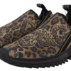 Dolce & Gabbana Women's Chic Leopard Print Cotton Sneakers
