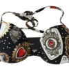 Dolce & Gabbana Women's Chic Card Deck Print Bikini Top