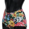 Dolce & Gabbana Women's Floral High Waist Bikini Bottom