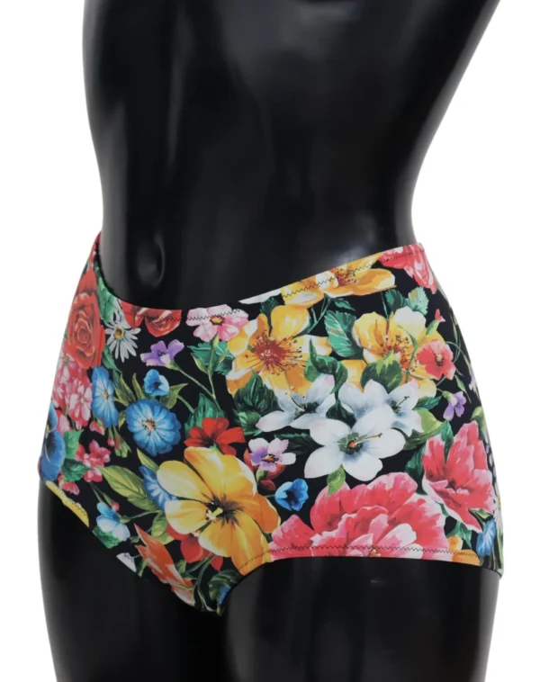 Dolce & Gabbana Women's Floral High Waist Bikini Bottom