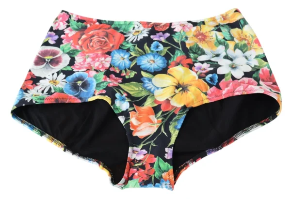 Dolce & Gabbana Women's Floral High Waist Bikini Bottom