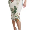 Dolce & Gabbana Women's Elegant Floral Midi Silk Skirt