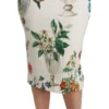 Dolce & Gabbana Women's Elegant Floral Midi Silk Skirt