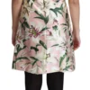 Dolce & Gabbana Women's Floral A-Line Mini Silk Dress in Pink