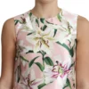 Dolce & Gabbana Women's Floral A-Line Mini Silk Dress in Pink