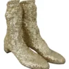 Dolce & Gabbana Women's Golden Elegance Ankle Boots