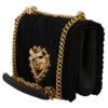 Dolce & Gabbana Women's Sumptuous Black Wool-Cashmere Shoulder Bag