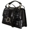 Dolce & Gabbana Women's Black Leather Medium AMORE Hand Shoulder Strap Bag