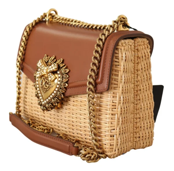 Dolce & Gabbana Women's Elegant Beige Devotion Shoulder Bag