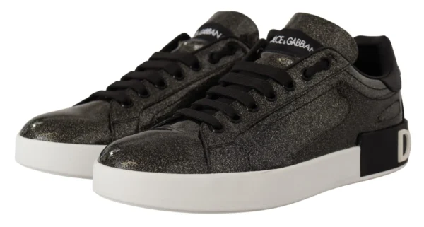 Dolce & Gabbana Women's Chic Portofino Patent Leather Sneakers