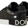 Dolce & Gabbana Women's Chic Portofino Patent Leather Sneakers