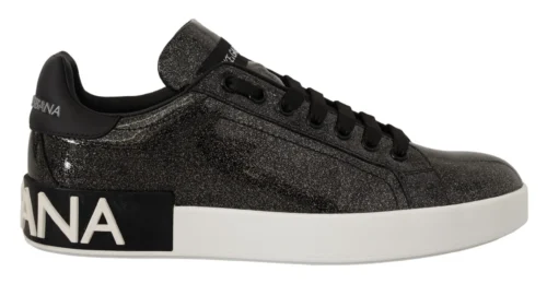 Dolce & Gabbana Women's Chic Portofino Patent Leather Sneakers