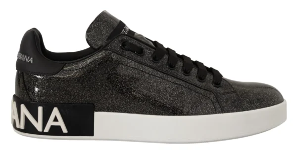 Dolce & Gabbana Women's Chic Portofino Patent Leather Sneakers