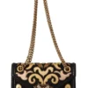 Dolce & Gabbana Women's Chic Devotion Gold & Black Shoulder Bag