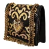 Dolce & Gabbana Women's Chic Devotion Gold & Black Shoulder Bag