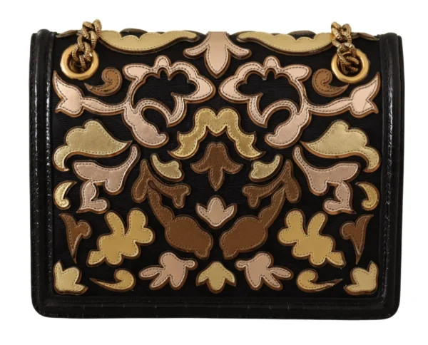Dolce & Gabbana Women's Chic Devotion Gold & Black Shoulder Bag