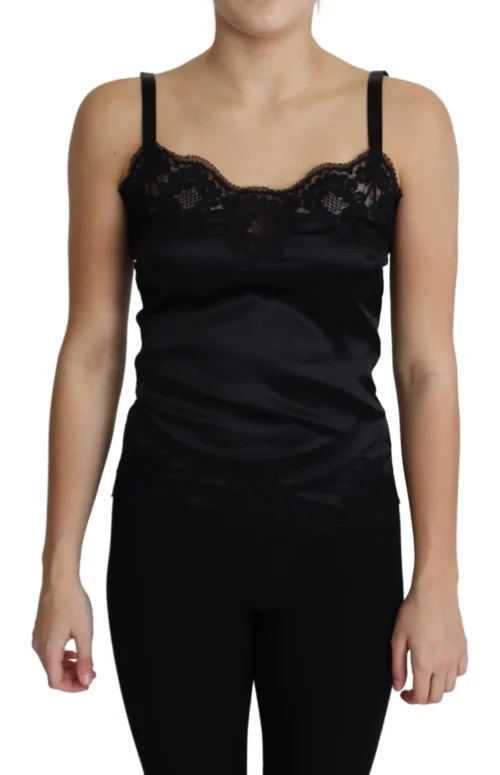 Dolce & Gabbana Women's Silk-Blend Satin Lace-Trimmed Camisole