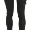 John Galliano Women's Chic Black Mid Waist Flared Jeans