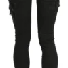 John Galliano Women's Chic Black Mid Waist Flared Jeans
