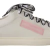 Dolce & Gabbana Women's Chic White & Pink Leather Sneakers