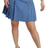 Dolce & Gabbana Women's Elegant Blue High Waist Skirt