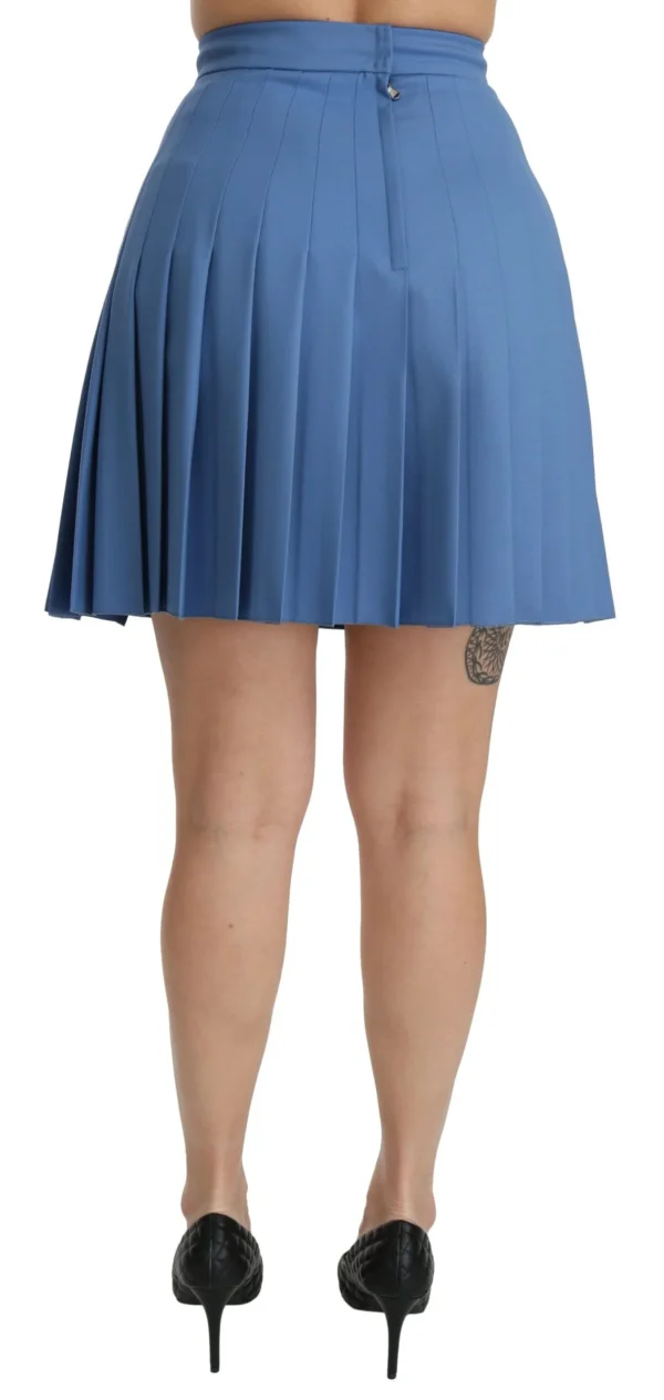Dolce & Gabbana Women's Elegant Blue High Waist Skirt