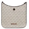 Michael Kors Women's Briley Small Messenger Crossbody Handbag Purse Vanilla