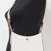 Michael Kors Women's Briley Small Messenger Crossbody Handbag Purse Vanilla