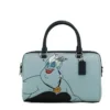 COACH Women's Disney Ursula Motif Pebbled Leather Rowan Satchel Crossbody Bag