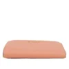 Michael Kors Women's Jet Set Travel Signature Leather Large Double Zip Wristlet Wallet Sherbert