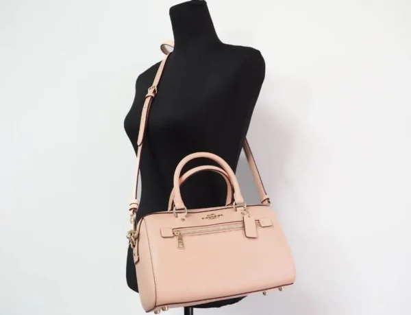 COACH Women's (79946) Rowan Faded Blush Medium Satchel Crossbody Bag