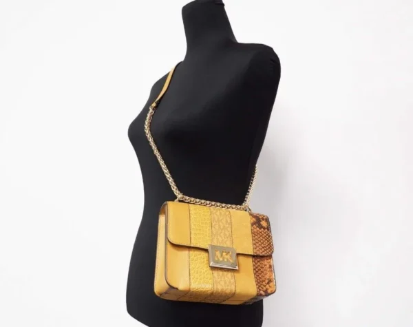 Michael Kors Women's Sonia Small Marigold Square Shoulder Crossbody Bag