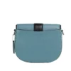 COACH Women's Snake Embossed Pebbled Leather Georgie Saddle Crossbody Handbag