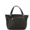 COACH Women's Kacey Black Pebbled Leather Top Zip Satchel Crossbody Handbag
