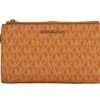 Michael Kors Women's Jet Set Travel Honeycomb Multi PVC Large Double Zip Wrist Wallet