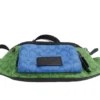 COACH Women's Neon Green Multi Blocked Signature Canvas Track Waist Belt Bag