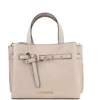 Michael Kors Women's Emilia Small Powder Blush Pebbled Leather Satchel Crossbody Handbag