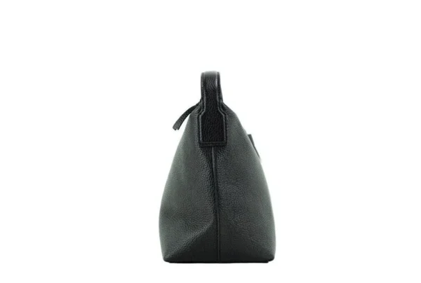 Tory Burch Women's Thea Small Black Pebbled Leather Slouchy Shoulder Handbag
