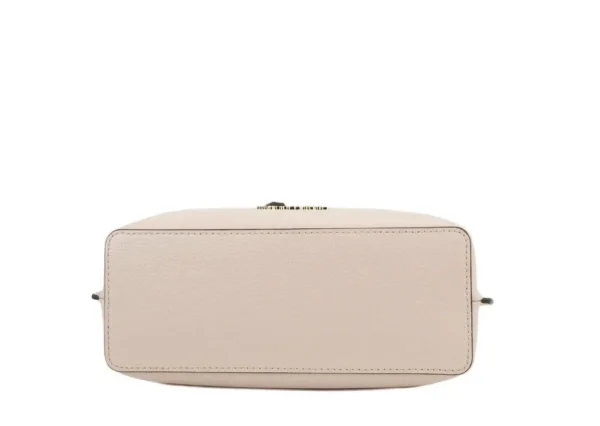 Michael Kors Women's Emilia Small Powder Blush Pebbled Leather Satchel Crossbody Handbag