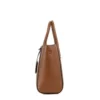 Michael Kors Women's Kali Medium Brown Signature PVC Satchel Purse Handbag Ipad Case