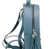 COACH Women's Jordyn Varsity Stripe Indigo Crossgrain Leather Backpack Bookbag