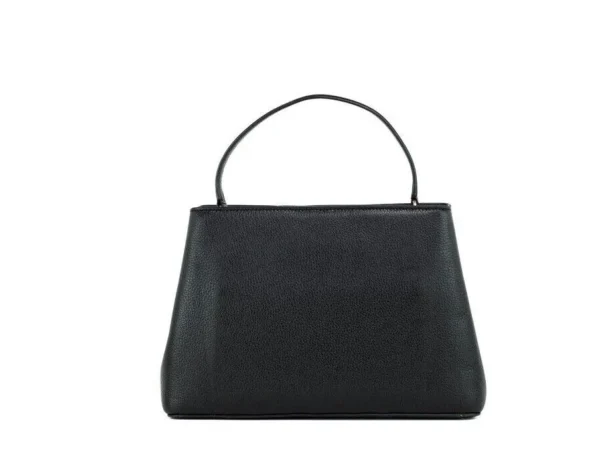 Tory Burch Women's Britten Small Black Pebbled Leather Satchel Crossbody Bag