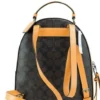 COACH Women's Varsity Brown Buttercup Signature Coated Canvas Jordyn Backpack
