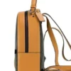 COACH Women's Varsity Brown Buttercup Signature Coated Canvas Jordyn Backpack