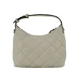 Tory Burch Women's Willa Mini New Cream Quilted Leather Hobo Shoulder Handbag