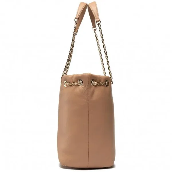 Patrizia Pepe Women's Elegant Beige Italian Leather Handbag