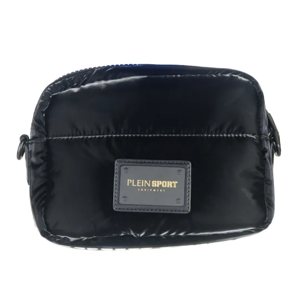 Plein Sport Women's Sleek Black Crossbody Bag with Iconic Logo
