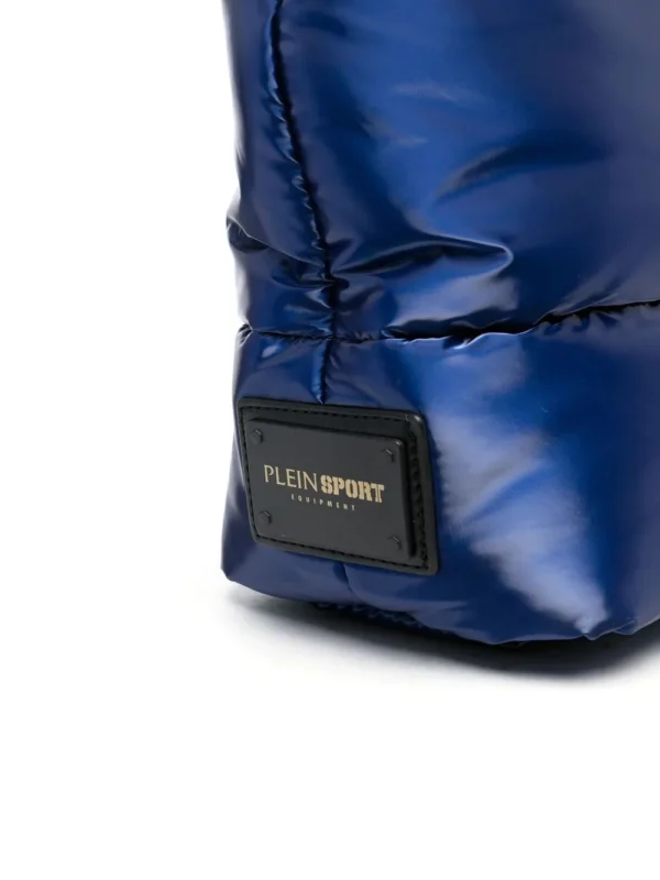 Plein Sport Women's Glossy Blue Athleisure Shopper Tote